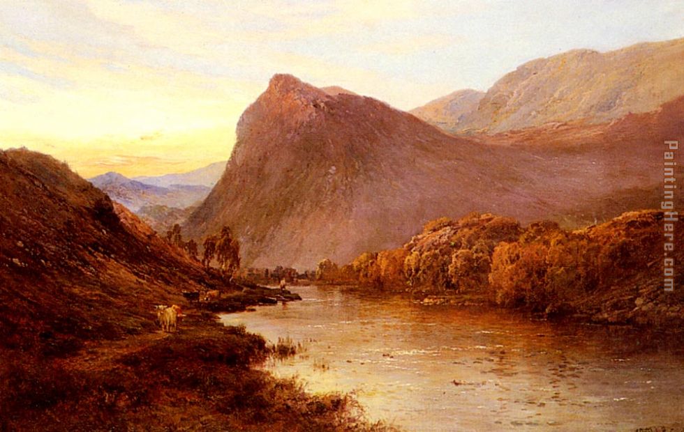 Alfred de Breanski Sunset In The Glen